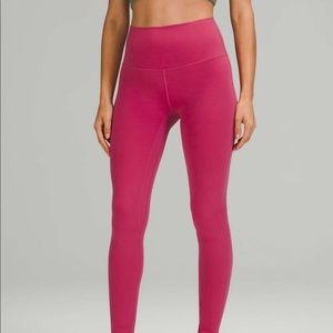 LULULEMON align 28” leggings pink lychee size 2 double lined